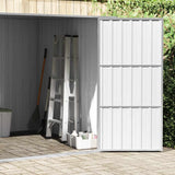 Garden Shed Anthracite 195x198x159 cm Galvanised Steel - Top-Down View