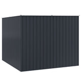 Garden Shed Anthracite 195x198x159 cm Galvanised Steel - Low Angle