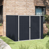 Garden Shed Anthracite 195x198x159 cm Galvanised Steel