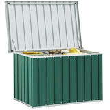 Garden Storage Box Green 109x67x65 cm - Top-Down View