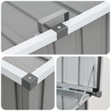 Garden Storage Box Grey 109x67x65 cm - Low Angle