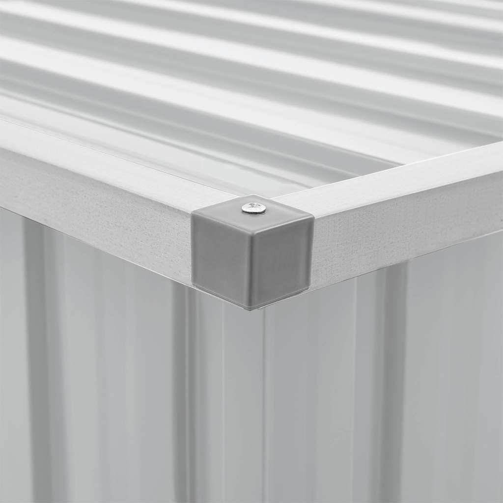 Garden Storage Box Grey 109x67x65 cm