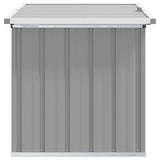 Garden Storage Box Grey 109x67x65 cm - Rear View