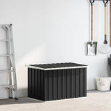 Garden Storage Box Anthracite 109x67x65 cm - Front View