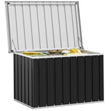 Garden Storage Box Anthracite 109x67x65 cm - Top-Down View