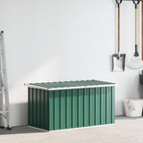 Garden Storage Box Green 129x67x65 cm - Side View