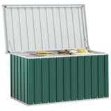 Garden Storage Box Green 129x67x65 cm - Top-Down View