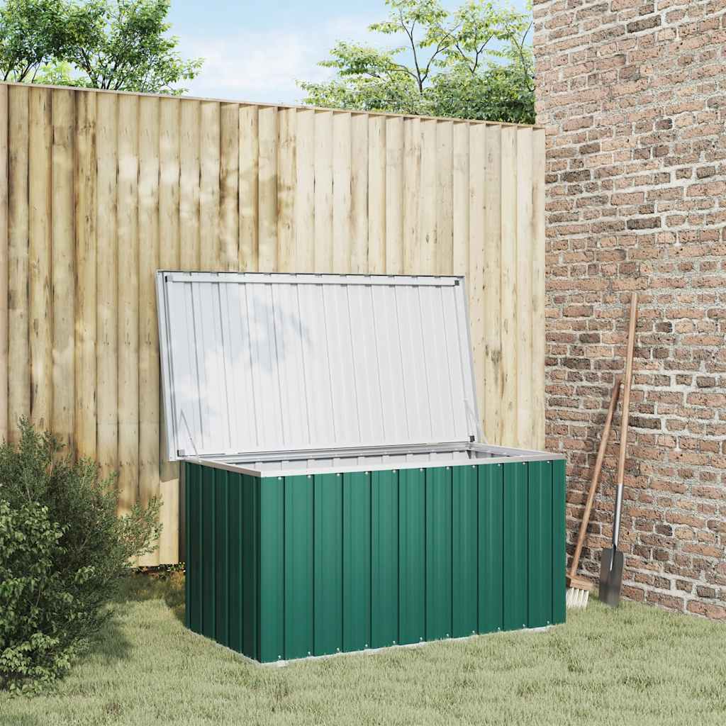 Garden Storage Box Green 129x67x65 cm
