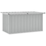 Garden Storage Box Grey 129x67x65 cm - Front View