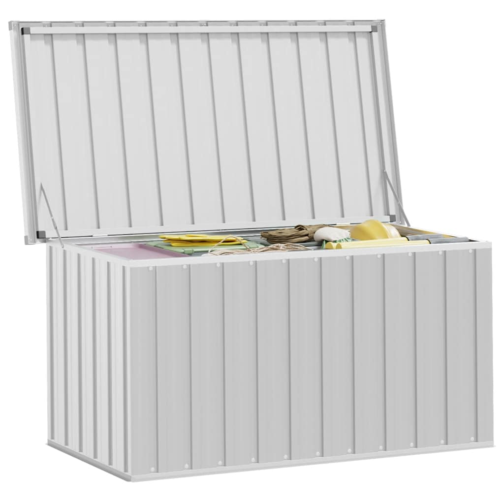 Garden Storage Box Grey 129x67x65 cm