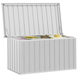 Garden Storage Box Grey 129x67x65 cm - Top-Down View