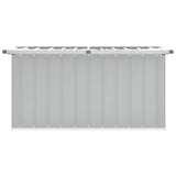 Garden Storage Box Grey 129x67x65 cm - Rear View