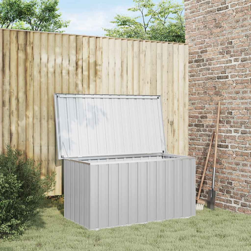 Garden Storage Box Grey 129x67x65 cm