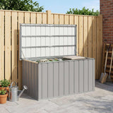Garden Storage Box Grey 129x67x65 cm