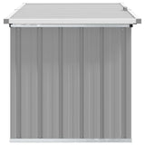 Garden Storage Box Grey 129x67x65 cm - 45-Degree Angle