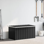 Garden Storage Box Anthracite 129x67x65 cm