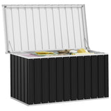 Garden Storage Box Anthracite 129x67x65 cm - Top-Down View