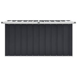 Garden Storage Box Anthracite 129x67x65 cm - Rear View