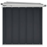 Garden Storage Box Anthracite 129x67x65 cm