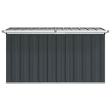 Garden Storage Box Anthracite 129x67x65 cm - Rear View