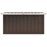 Garden Storage Box Brown 129x67x65 cm