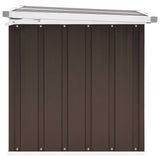 Garden Storage Box Brown 129x67x65 cm