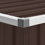 Garden Storage Box Brown 129x67x65 cm