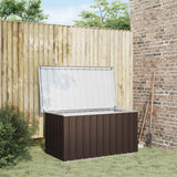 Garden Storage Box Brown 129x67x65 cm