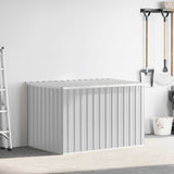 Garden Storage Box Grey 149x99x93 cm - Side View