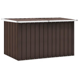 Garden Storage Box Brown 149x99x93 cm - Front View