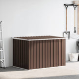 Garden Storage Box Brown 149x99x93 cm