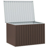 Garden Storage Box Brown 149x99x93 cm - Top-Down View