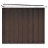 Garden Storage Box Brown 149x99x93 cm - Close-Up Angle