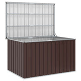 Garden Storage Box Brown 149x99x93 cm - Top-Down View