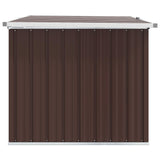 Garden Storage Box Brown 149x99x93 cm - Rear View