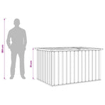 Garden Storage Box Brown 150x101x91 cm