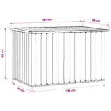 Garden Storage Box Brown 149x99x93 cm - Extra Image