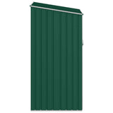 Garden Shed Green 87x98x159 cm Galvanised Steel - 45-Degree Angle