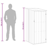 Garden Shed Green 87x98x159 cm Galvanised Steel - Extra Image