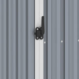 Garden Shed Grey 87x98x159 cm Galvanised Steel - 45-Degree Angle