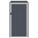Garden Shed Anthracite 87x98x159 cm Galvanised Steel - Front View