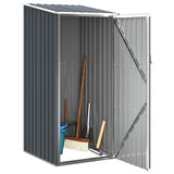Garden Shed Anthracite 87x98x159 cm Galvanised Steel - Side View
