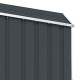 Garden Shed Anthracite 87x98x159 cm Galvanised Steel - Close-Up Angle