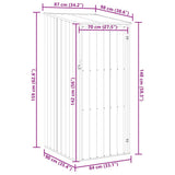 Garden Shed Anthracite 87x98x159 cm Galvanised Steel - Low Angle