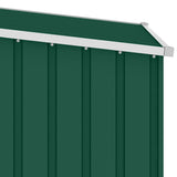 Garden Firewood Shed Green 245x98x159 cm Galvanised Steel - Extra Image