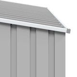 Garden Firewood Shed Grey 245x98x159 cm Galvanised Steel - Extra Image
