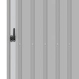 Garden Firewood Shed Grey 245x98x159 cm Galvanised Steel