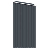 Garden Firewood Shed Anthracite 245x98x159 cm Galvanised Steel