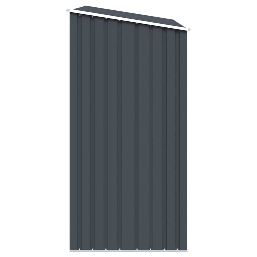 Garden Firewood Shed Anthracite 245x98x159 cm Galvanised Steel
