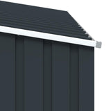 Garden Firewood Shed Anthracite 245x98x159 cm Galvanised Steel - Extra Image